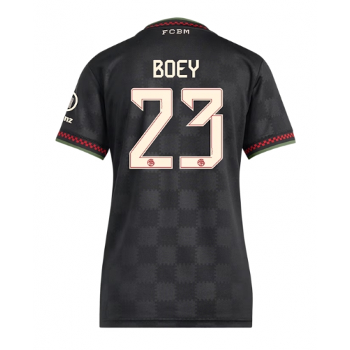 Billige Fotballdrakt Bayern Munich Sacha Boey #23 Replika Tredjedrakt Dame 2025-26 Kortermet Billige Fotballdrakt Bayern Munich Sacha Boey #23 Replika Tredjedrakt Dame 2025-26 Kortermet